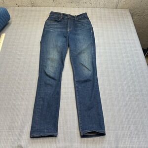 Imogene + Willie Elizabeth Denim Jeans Womens 27 Blue High Rise Straight Leg